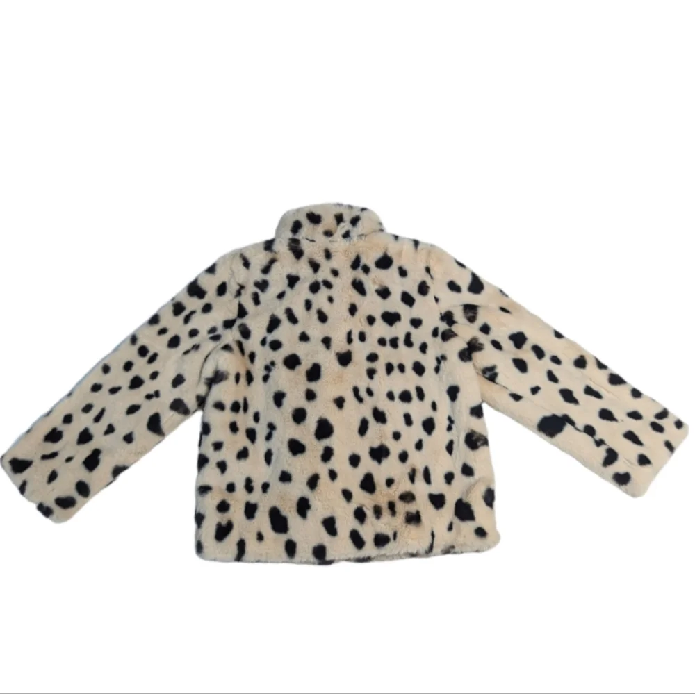Donna Salyers Fabulous Furs Kid's Wild Cheetah Faux Fur Jacket Size Small